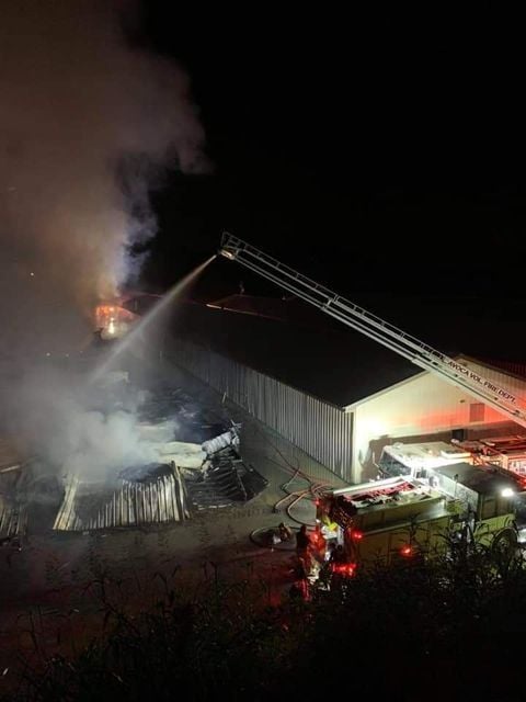 Tri Cities Flea Market Fire